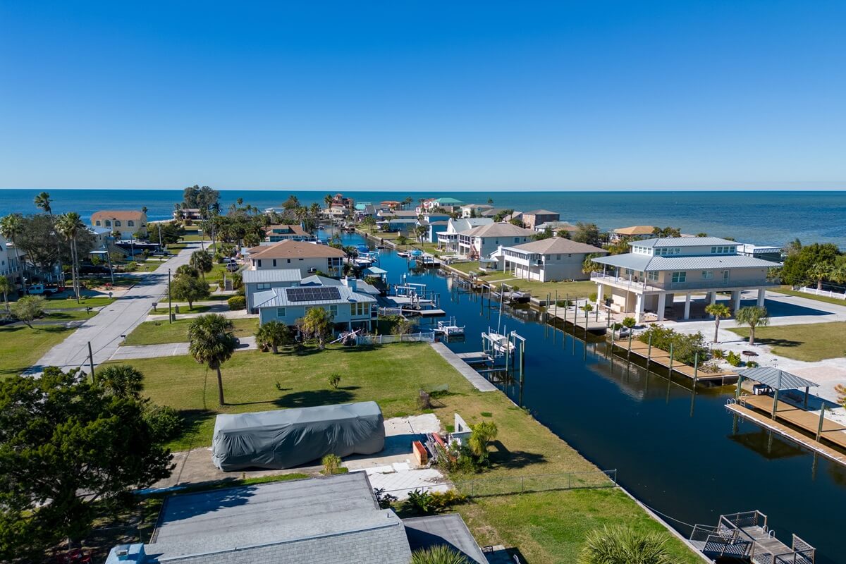 Hudson Florida neighborhood on gulf of mexico coast