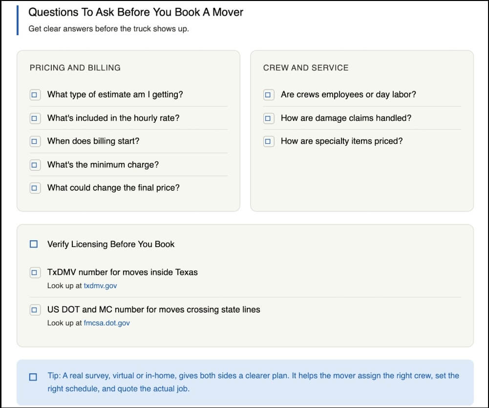 Questions to Ask