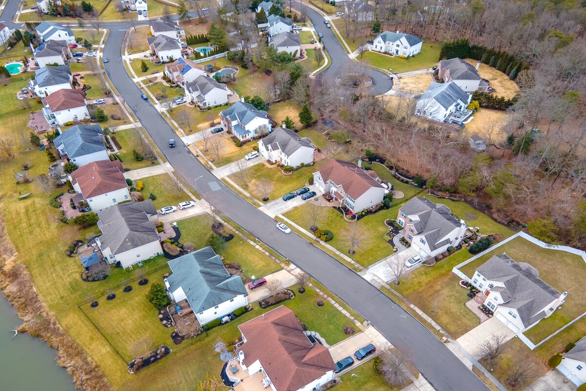 aerial drone of Hainesport New Jersey