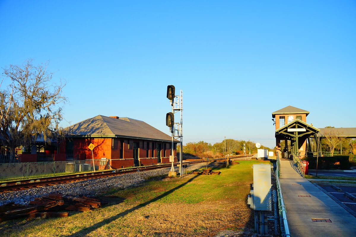 downtown and historic train station Plant City Florida