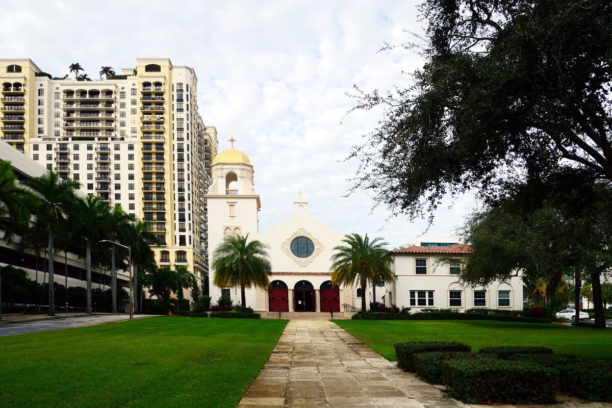 historical church in downtown in Trinity Florida
