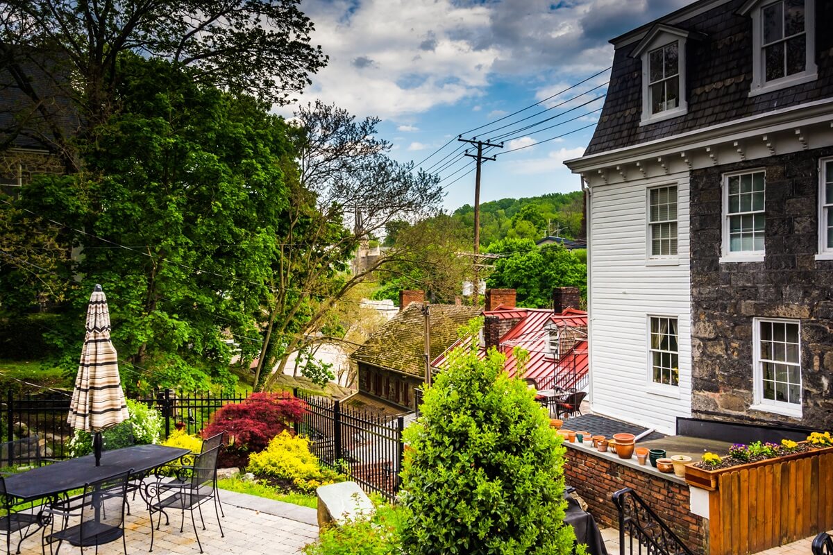 old buildings in Ellicott City Maryland