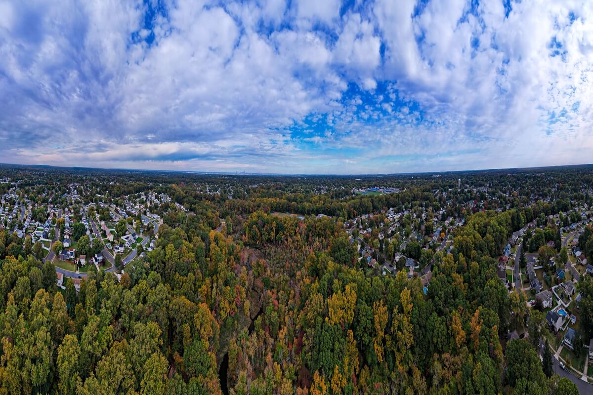 panoramic pano image of the town of Stratford NJ