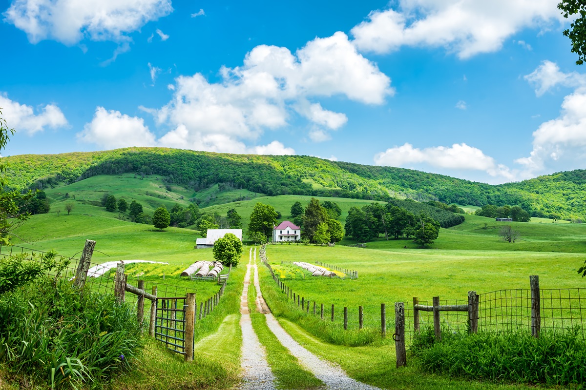 scenic views of Burkes garden in tazewell county Virginia.
