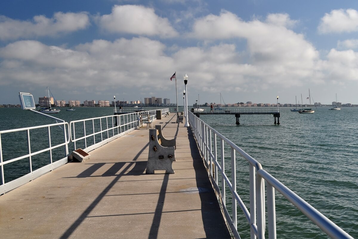 the fishing pier at Gulfport in Florida